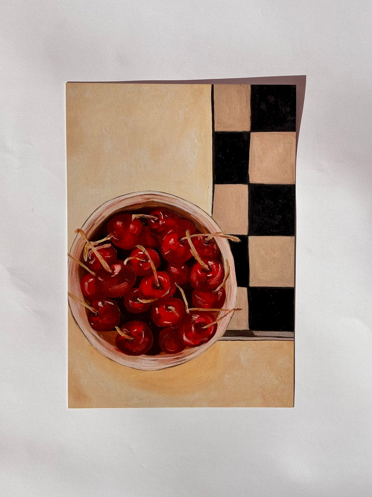 Life is like a bowl of cherries print