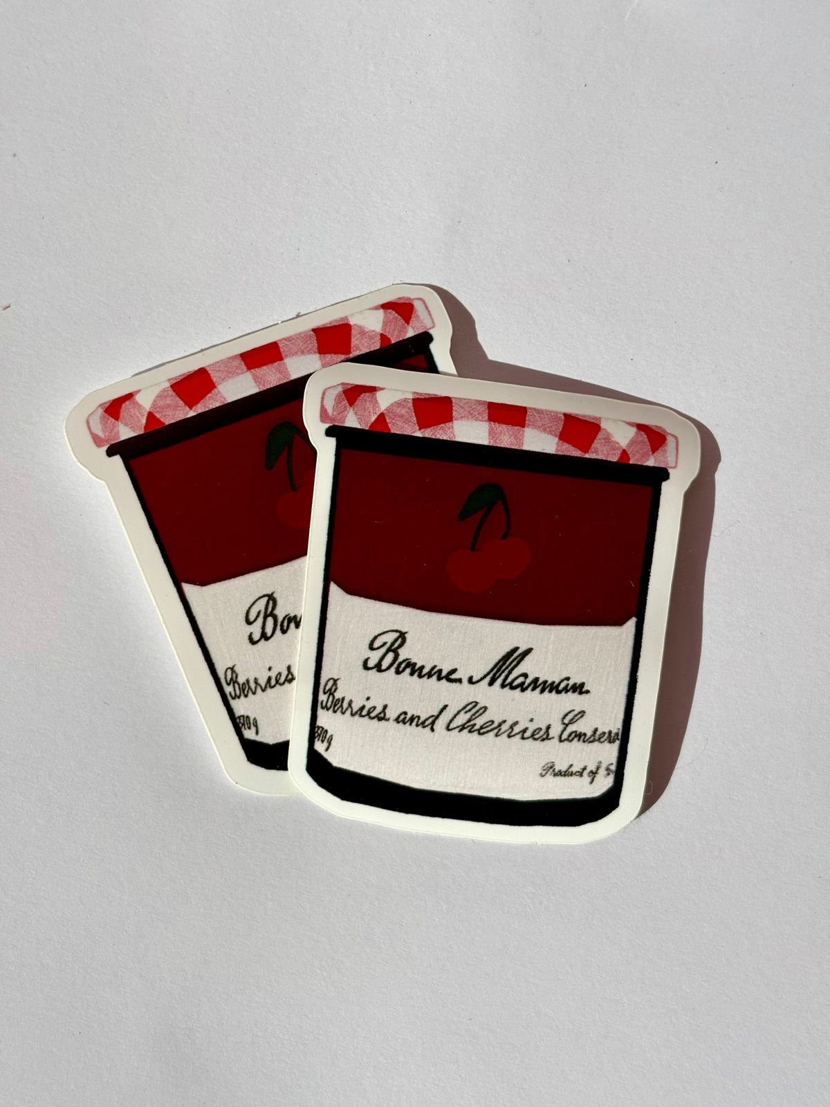 Jam jar sticker