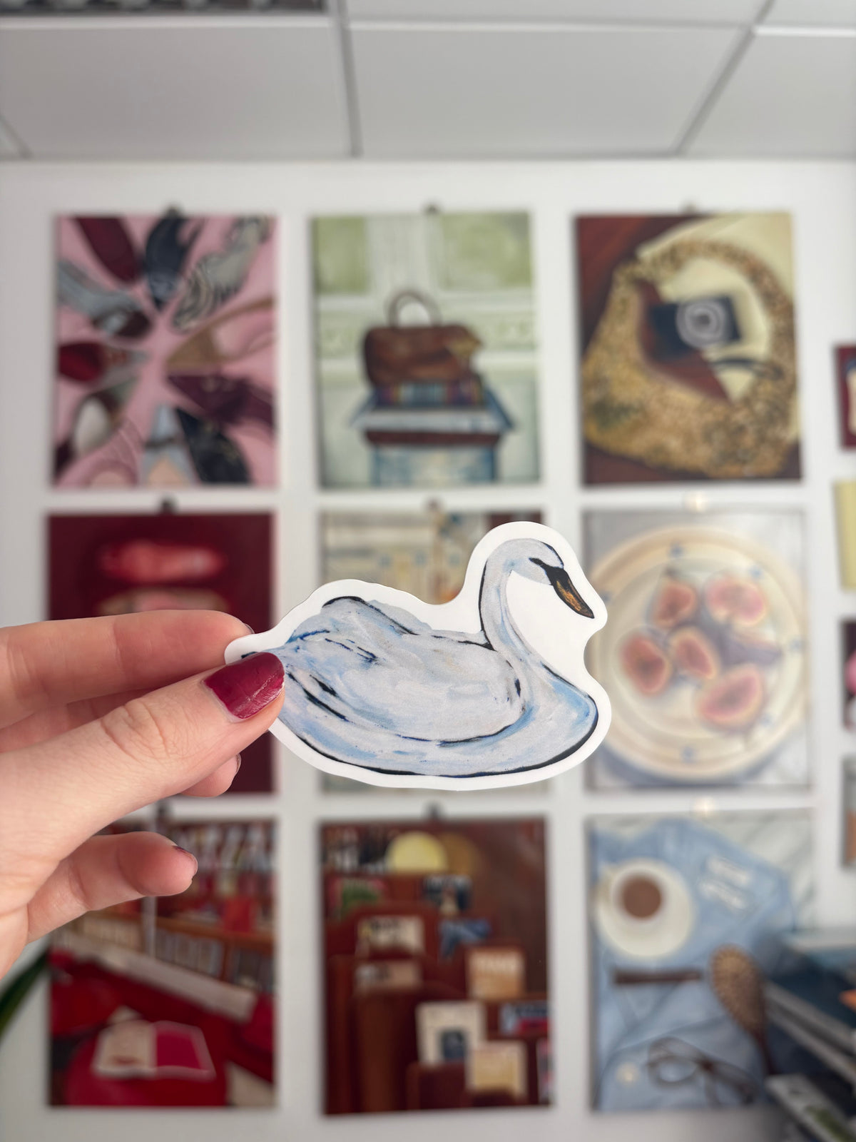 Swan sticker
