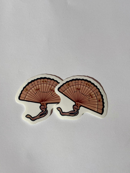 Vintage fan sticker