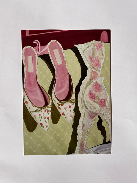 Sous les fleurs print