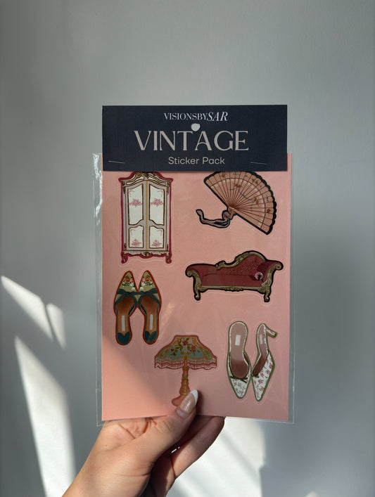 Vintage Girl Sticker Pack